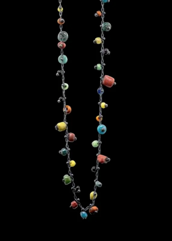 Big Discounts On Elegant Jewelry Collections Studded Ancient Bead Necklace