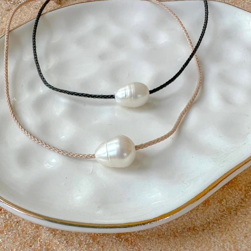 Waterproof Stainless Steel Jewelry For Lasting Beauty Summer Cord Pearl Choker