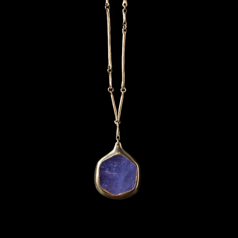 Seasonal Jewelry Sale – Upgrade Your Style Today Tanzanite Cast Line Pendant Necklace