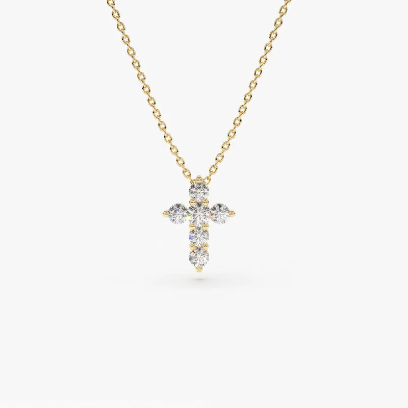 Jewelry Sale Bonanza – Grab Your Sparkle Now 14K Gold Tiny Diamond Cross Necklace