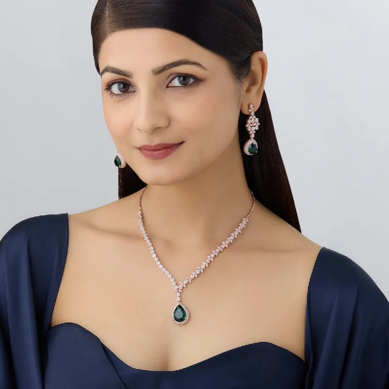 Exclusive Jewelry Sale – Sparkle For Less Zircon Necklace 158448