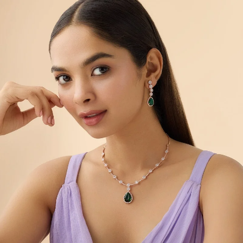 Affordable Glamour – Premium Jewelry For Less Zircon Necklace 170343