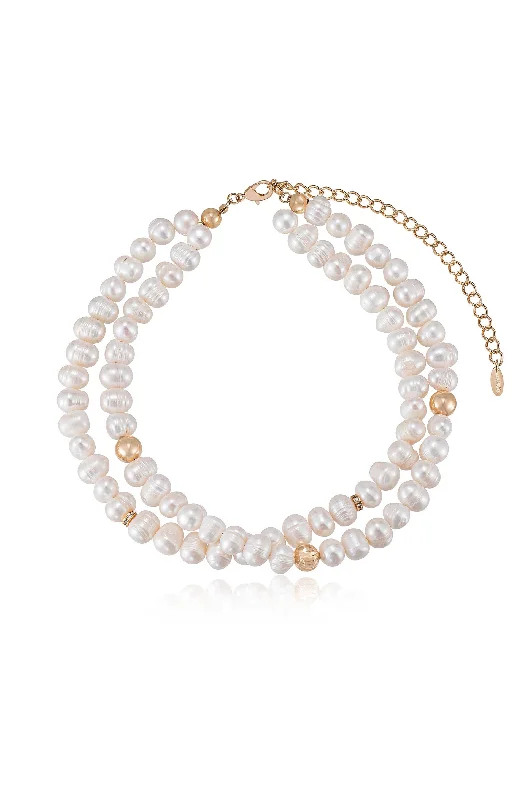 Shop High-Quality Jewelry At Jaw-Dropping Discounts Double Strand Pearl Necklace