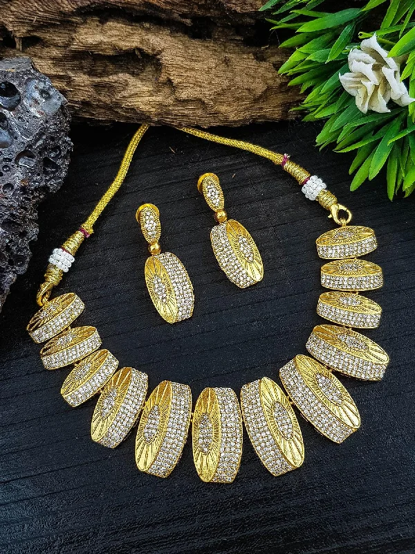 Eco-Friendly Sustainable Jewelry For Conscious Buyers Gold plated Light weight Jaali work Necklace Set