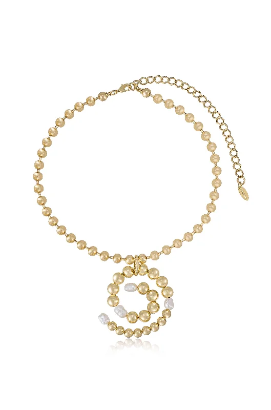 Unlock Unbeatable Jewelry Deals Before They’Re Gone Golden Pearl Swirl Necklace