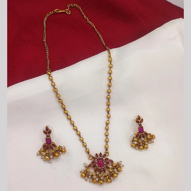 Shine In Style – Shop Jewelry Discounts Today Lucentarts Jewellery Gold Plated Kundan Stone And Pearls Necklace Set