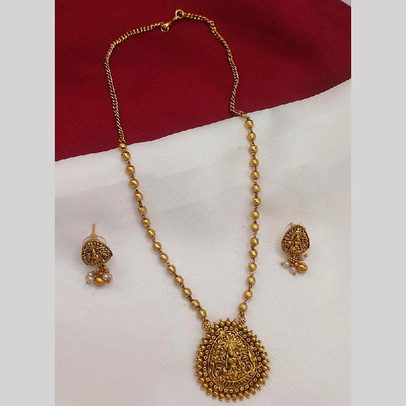 Unmissable Deals On Handmade Jewelry Collections Lucentarts Jewellery Gold Plated Temple Pearls Necklace Set