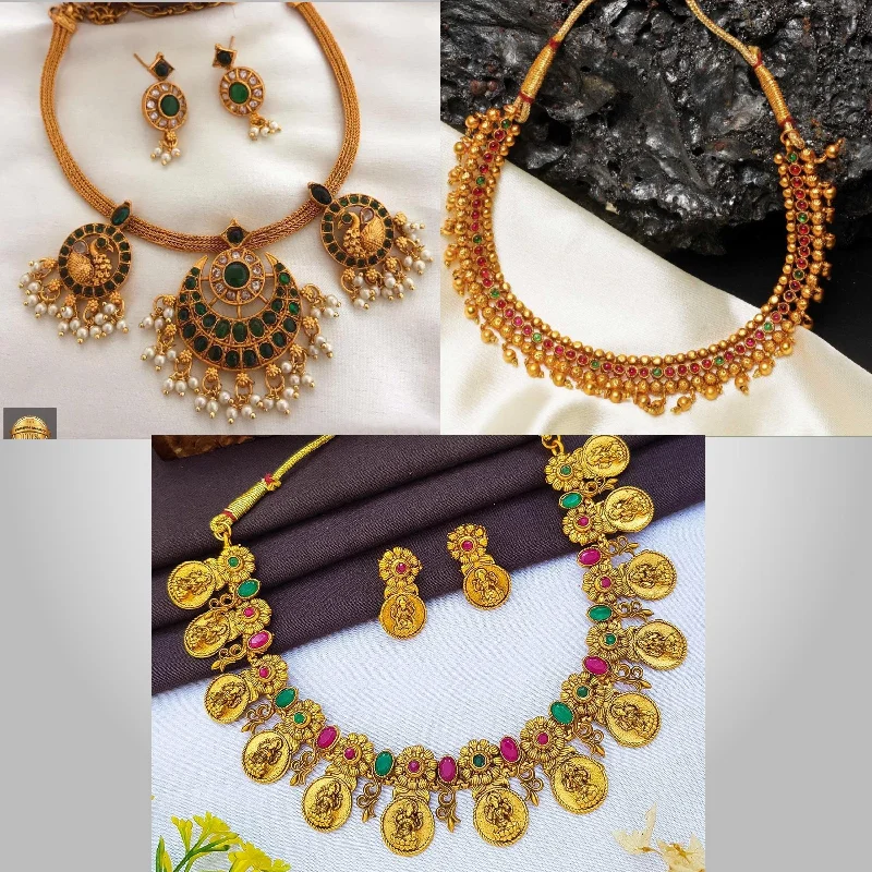 High-End Sparkle, Low-End Prices – Shop Now Set of 3 Jewellery Set