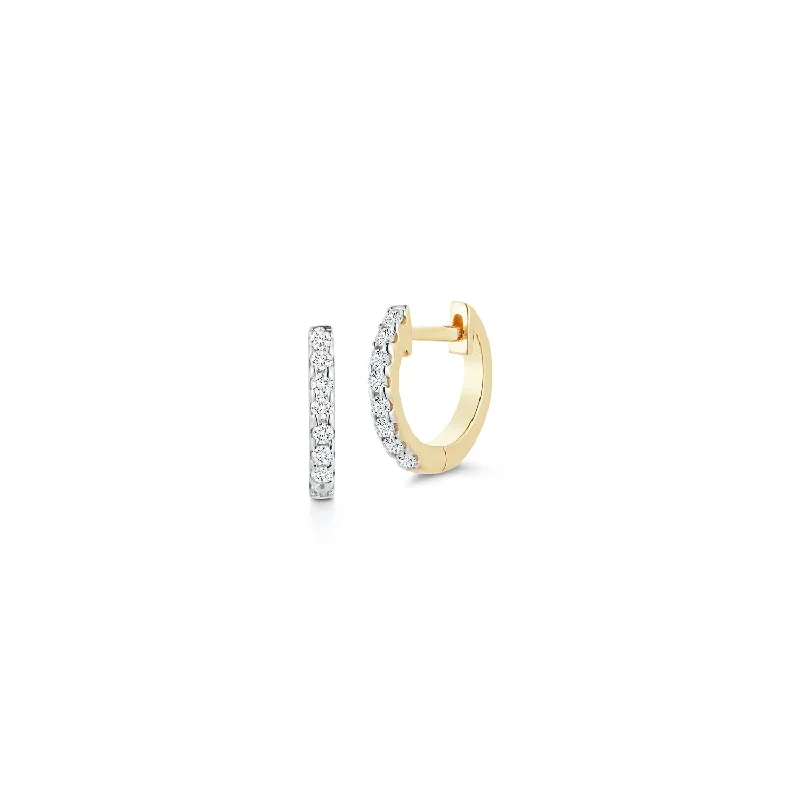 Timeless Elegance At Unbelievable Discounts 10mm Diamond Huggies - Yellow Gold