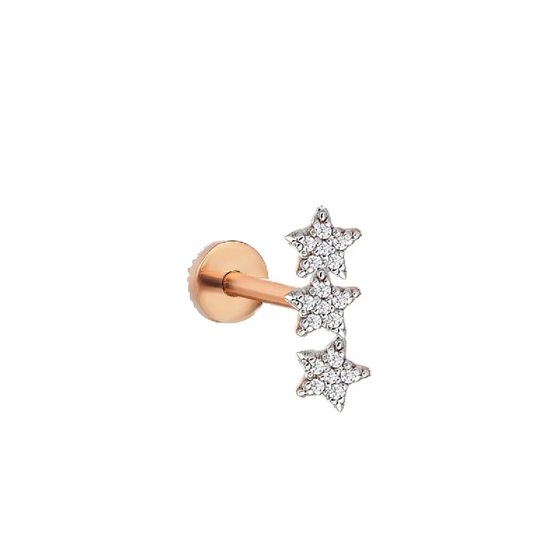 Elegant Jewelry Pieces At Unbelievable Prices 3 Star Piercing Earring