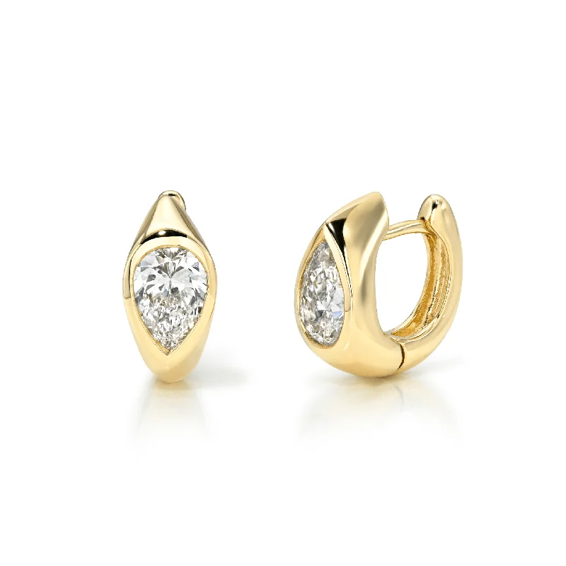 Get The Sparkle You Love At Prices You Adore Diamond Reverse Pear Hoops