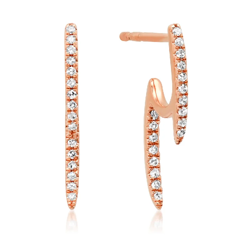 Exclusive Online Discounts On Stylish Jewelry Double Spike Illusion Earrings