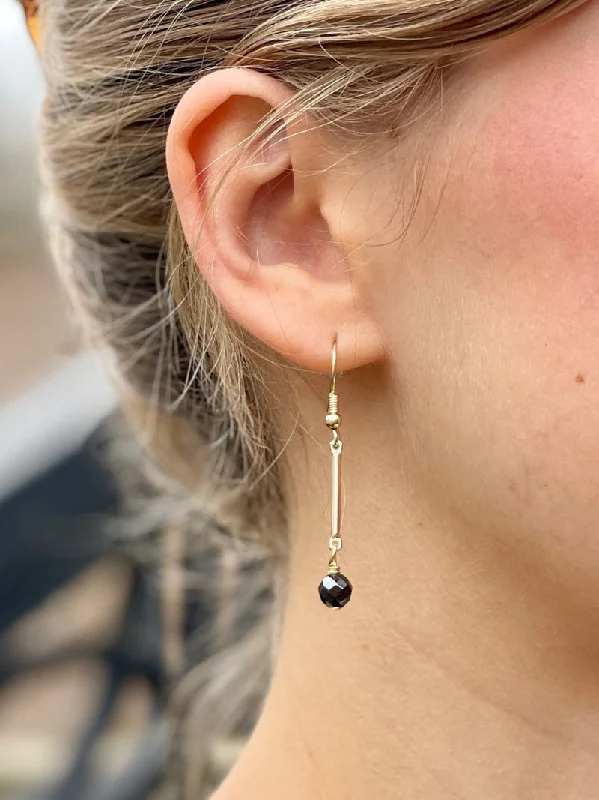 Limited-Time Jewelry Sale – Elegant Styles At Less Gleam Bar Hematite Earrings - Gold/Black