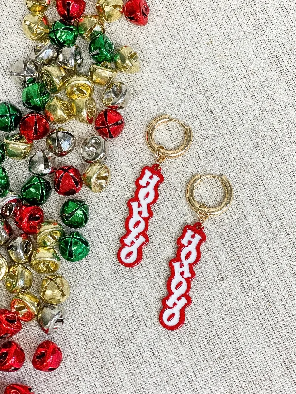 Exclusive Online Jewelry Sale – Don't Wait 'Ho Ho Ho' Enamel Dangles