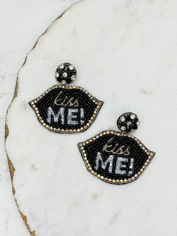 Timeless Elegance At Unbelievable Discounts 'Kiss Me' Beaded Dangle Earrings