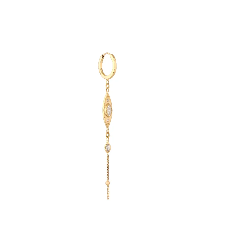 Make Every Moment Shine – Jewelry Discounts Available Marquise Diamond Eye and Chain Earring