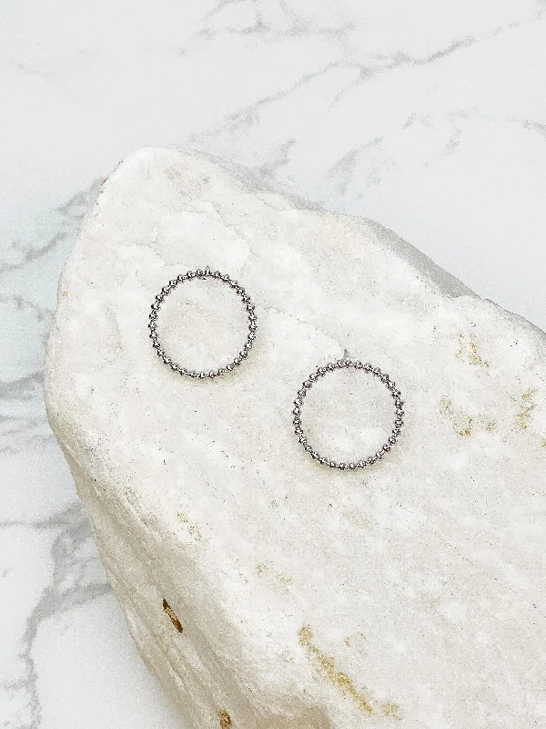 Elegant Jewelry At Unbeatable Prices – Shop Today Metal Circle Post Earrings - Silver