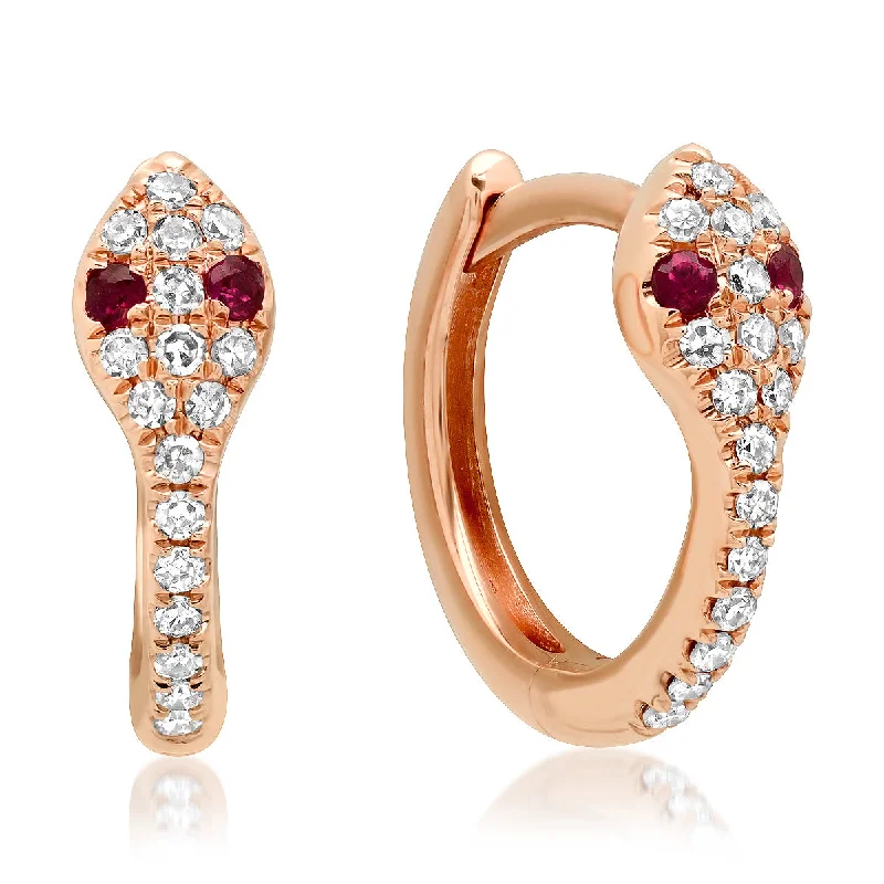 Grab Exquisite Jewelry At The Lowest Prices Micro Diamond Snake Huggies