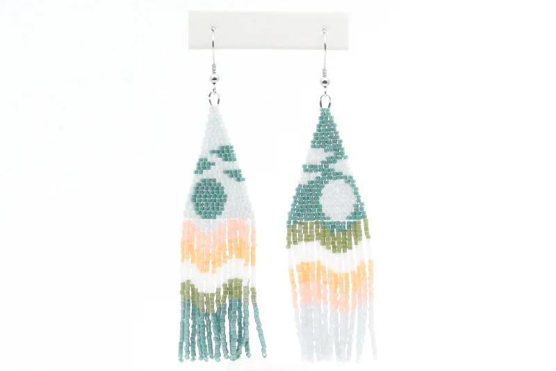 Bold And Beautiful Jewelry Now At Irresistible Prices Moon and Waves Beaded Earrings