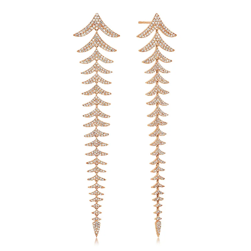 Must-Have Jewelry At Unbelievable Discounts Pave Diamond Chevron Statement Earrings