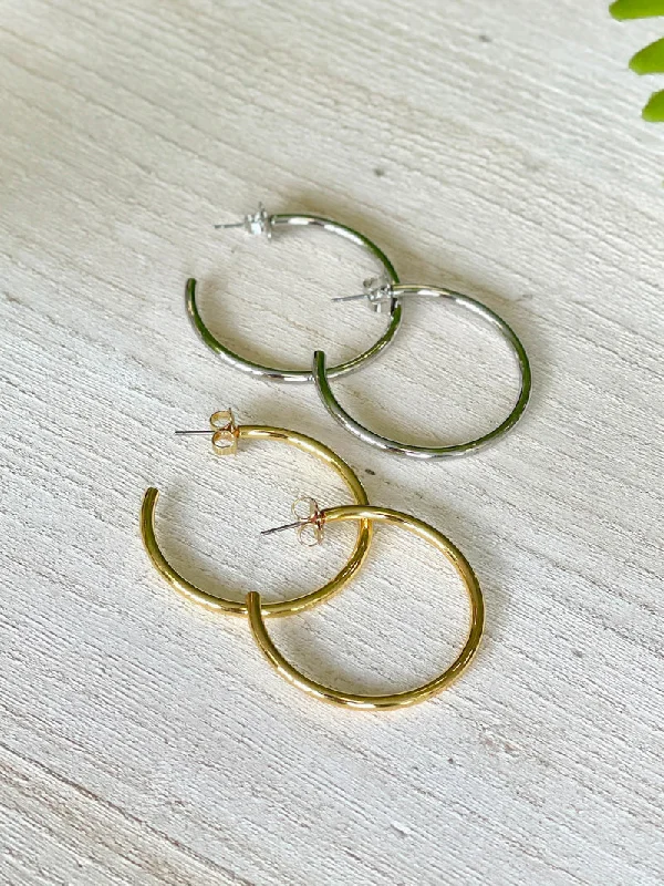 Seasonal Jewelry Sale – Upgrade Your Style Today Power Move Hoop Earrings