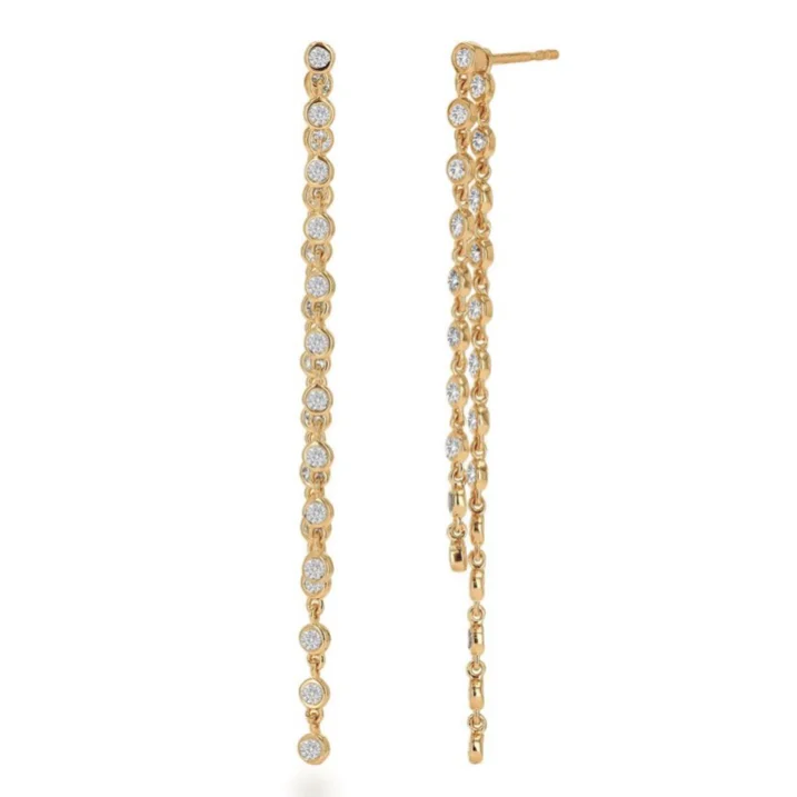 Grab Your Favorite Jewelry At The Lowest Prices Rachel Reid Diamond Bezel Drop Earrings