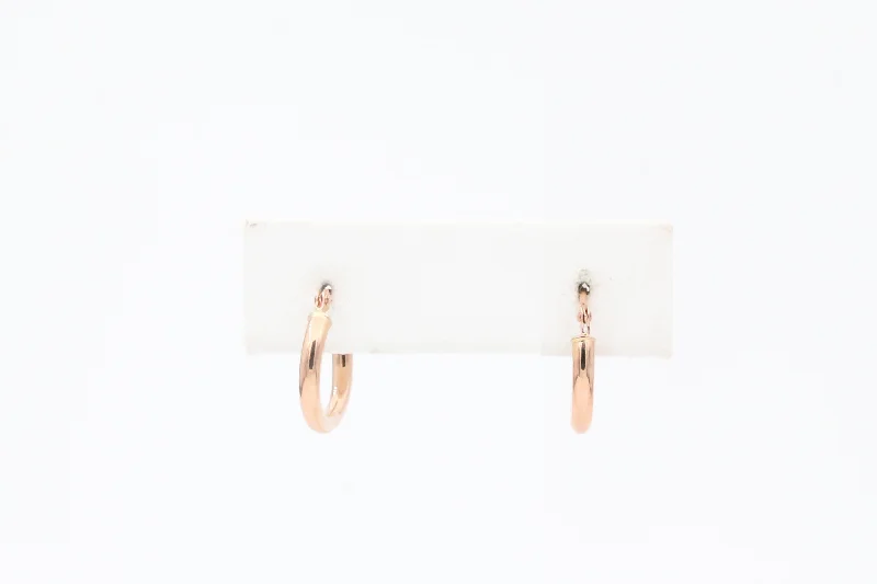 Elegant Designs, Unbeatable Discounts – Shop Jewelry Now Rose Gold Small Classic Hoop Earrings