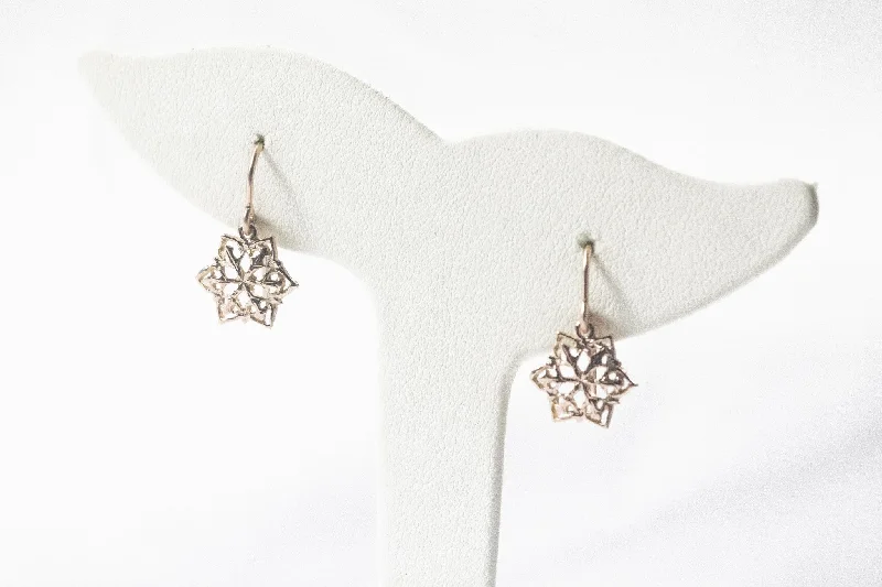 Once-A-Year Jewelry Deals – Shop Before They’Re Gone Rose Gold Snowflake Dangle Earrings