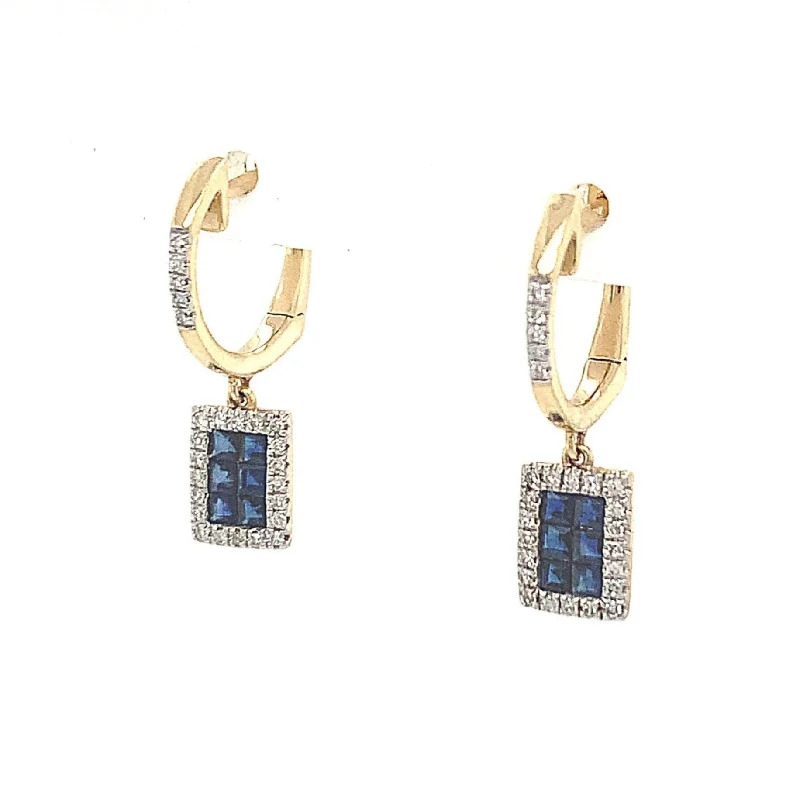 Dazzle With Discounts – Shop Jewelry On Sale Sapphire Huggie Drop Earrings