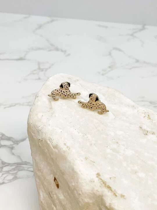 Jewelry Sale Alert – Shop Timeless Elegance Today Signature Pet Enamel Studs by Prep Obsessed - Dalmatian