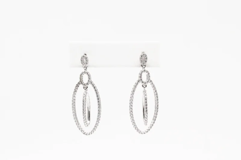 The Biggest Jewelry Sale Of The Year Is Here Sterling Silver Cubic Zirconia Double Dangle Earrings