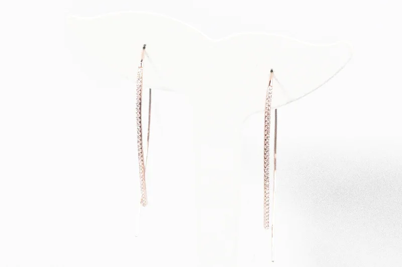 Glamorous Jewelry, Glamorous Deals – Shop Now Lafonn Sterling Silver with Rose Gold Plate Open Hoop Earrings