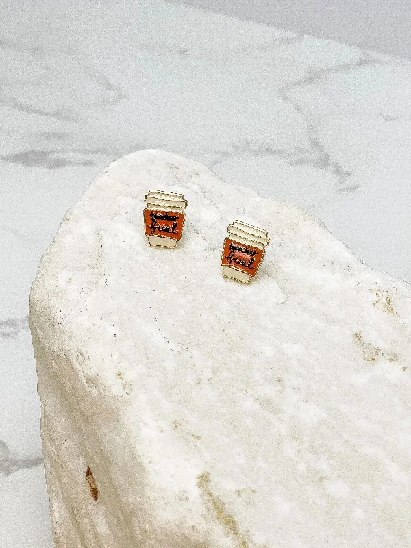 Holiday Jewelry Sale – Perfect Gifts At Great Prices 'Teacher Fuel' Enamel Studs by Prep Obsessed