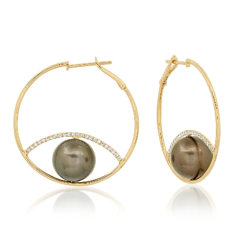 Jewelry Flash Sale – Stylish Designs At Unbeatable Rates The Ashleigh Bergman Collective x Samira 13 Diamond & Pearl Evil Eye Hoops