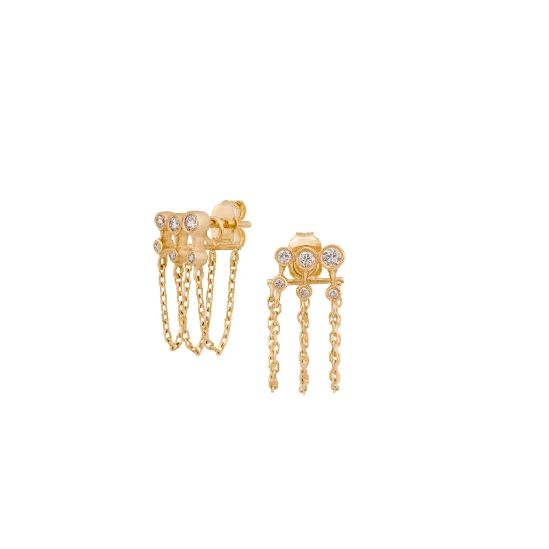 Get Your Favorite Jewelry At The Best Price Triple Chain Diamond Earring