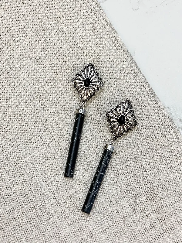 Modern Jewelry At Exclusive Discounts – Shop Today Western Drop Dangle Earrings - Black Marble