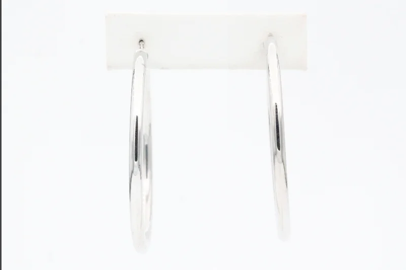 Fashion-Forward Jewelry At Incredible Prices White Gold Extra Large Classic Hoop Earrings