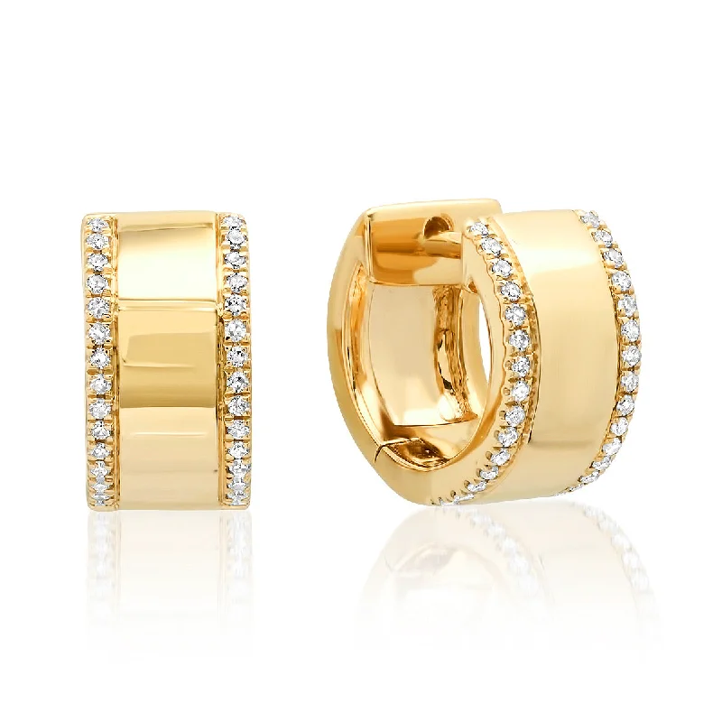 Jewelry Flash Sale – Stylish Designs At Unbeatable Rates Fancy Gold & Diamond Huggie Earrings