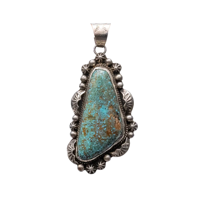 Number Eight Turquoise Pendant | K.Y