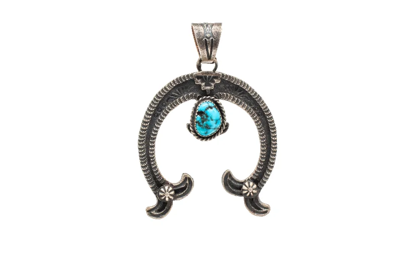 Kingman Turquoise Naja Pendant | K. Billah