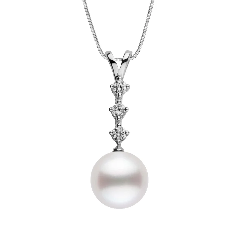 Unmissable Jewelry Sale – Shop Before It's Too Late 9.0-10.0 mm White South Sea Pearl and Diamond Luminary Collection Pendant