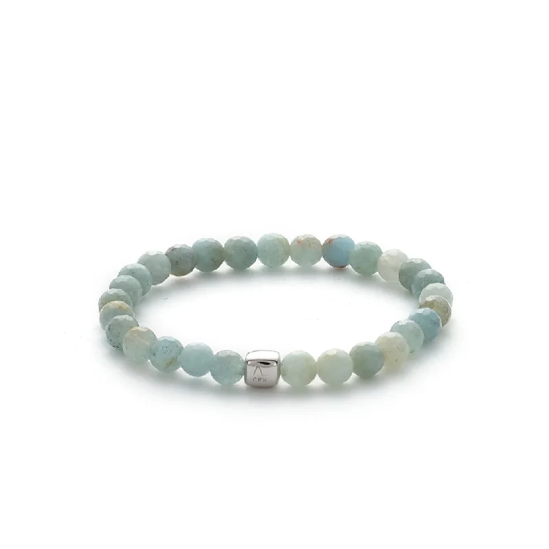 Bold And Beautiful Jewelry Now At Irresistible Prices ColorUp (6mm) Silver Bracelet w. Aquamarine