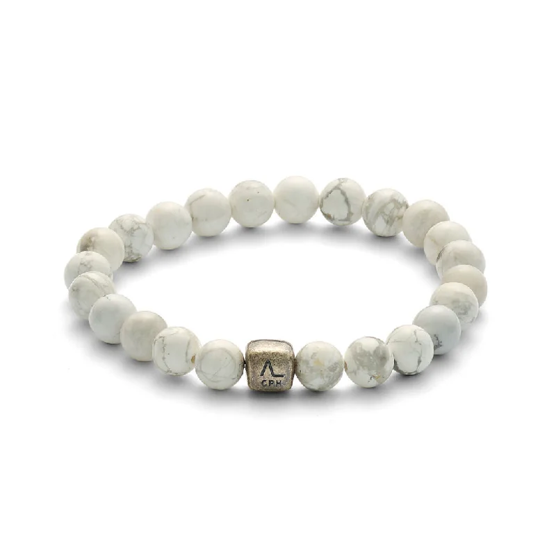 Luxury Jewelry At Budget-Friendly Prices – Grab Yours Now ColorUp Howlite (8mm) Silver Bracelet