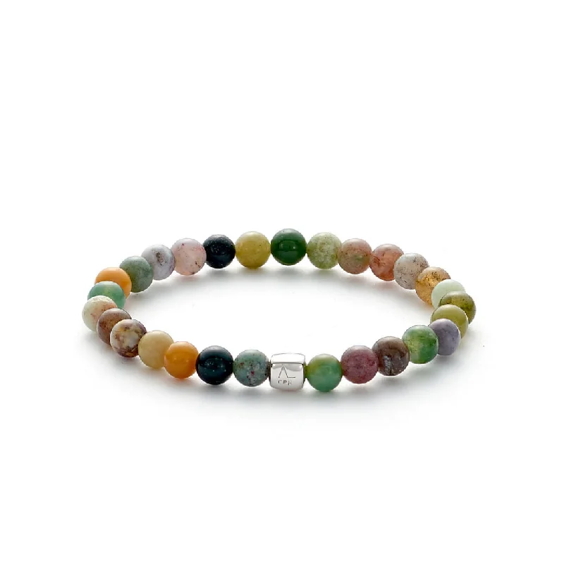 Best Jewelry Deals – Shop Premium Pieces At Great Prices ColorUp Indian (6mm) Silver Bracelet w. Agate