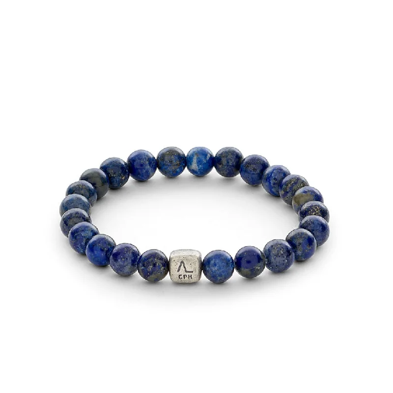 Get Ready To Sparkle – Special Jewelry Discounts ColorUp (8mm) Silver Bracelet w. Lapis