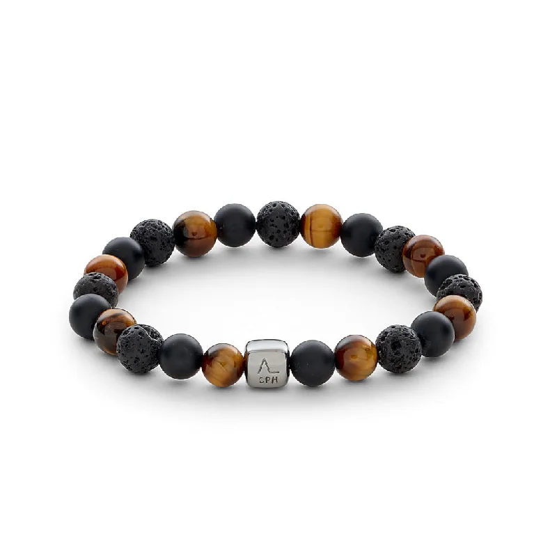 Save On Luxury Jewelry Pieces – Limited-Time Offers ColorUp Los Angeles (8mm) Silver Bracelet w. & Tiger's Eye