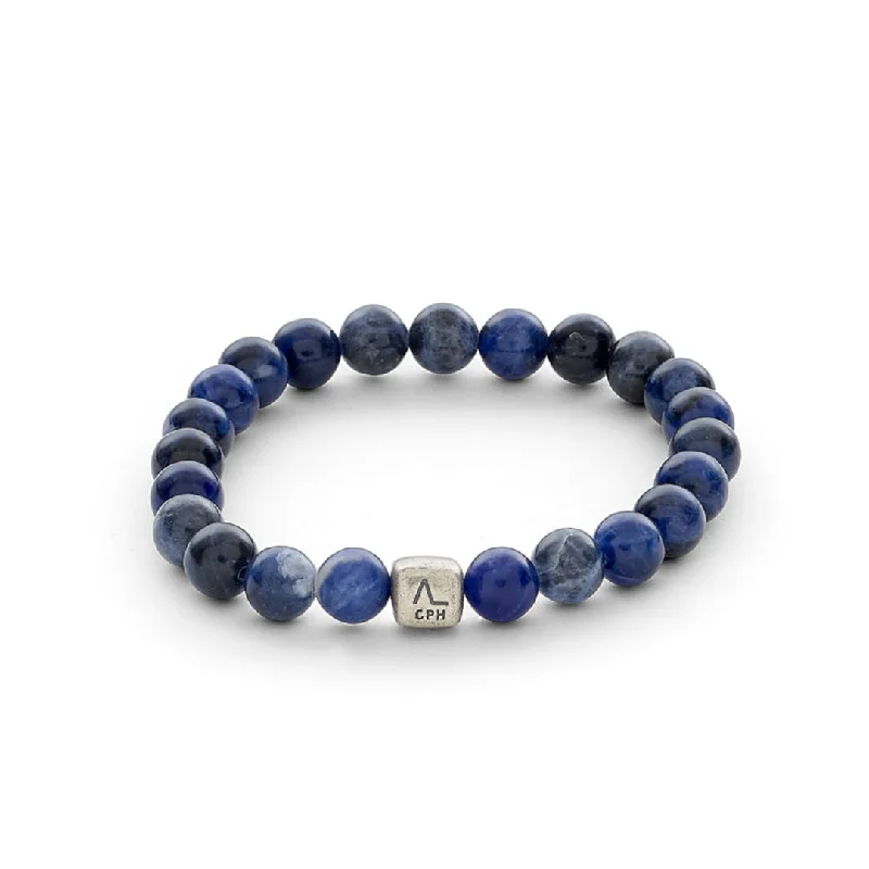 Make Your Outfit Shine With Discounted Jewelry ColorUp Sodalite (8mm) Silver Bracelet