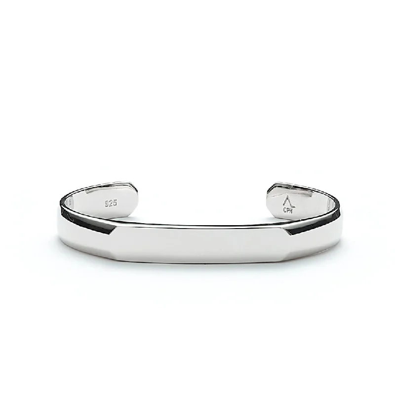 Hope Flat Silver Bracelet