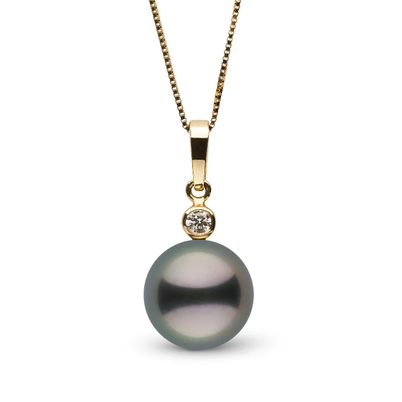 Jewelry Sale Alert – Shop Timeless Elegance Today Brilliant Collection 9.0-10.0 mm Tahitian Pearl and Diamond Pendant