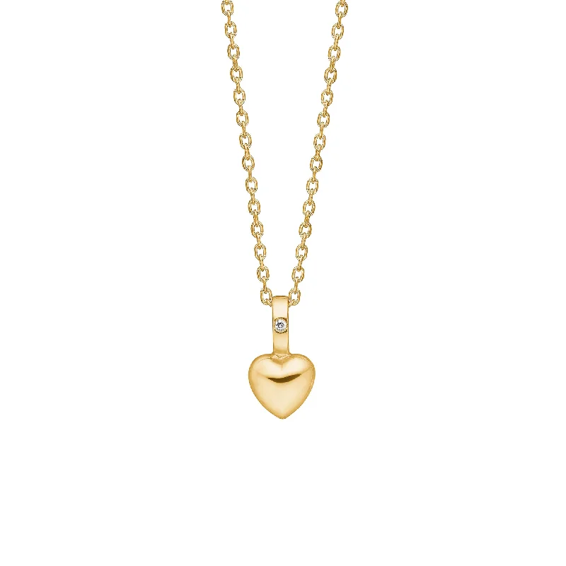 My Precious 10K Gold Pendant w. Diamond